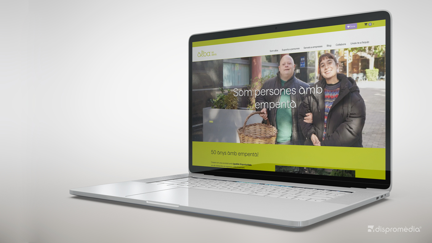 Une longue relation de confiance : l'association Alba renouvelle son site web avec Dispromèdia